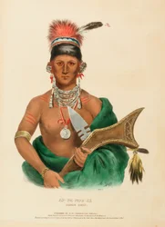 Ap-Pa-Noo-Se, Saukie Chief, from History of the Indian Tribes of North America