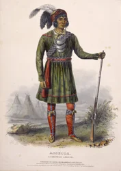 ASSEOLA, A Seminole Leader, from History of the Indian Tribes of North America