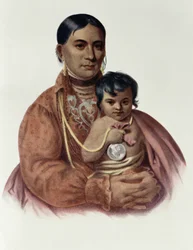 Do-Hon-Go, an Osage Woman, illustration from 