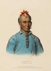 KISH-KAL-WA, A SHAWANOE CHIEF, from History of the Indian Tribes of North America