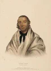 Little Crow, a Sioux Chief, from History of the Indian Tribes of North America