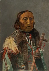 Native American with Peace Pipe