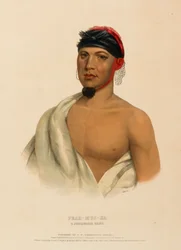 Peah-Mus-Ka, a Musquake Chief, from History of the Indian Tribes of North America