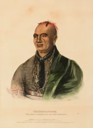 Thayendanegea, the Great Captain of the Six Nations, from History of the Indian Tribes of North America