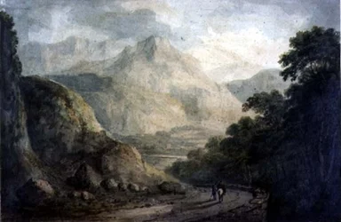 Landscape: A Rocky Stream with Wooded Banks, 19th Century