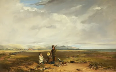 Landscape with Sportsman and Companions