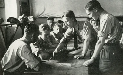 RAF Personnel Learning About Weapons