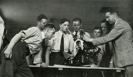 RAF Personnel Receiving Aero-Engine Instruction