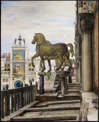 The Bronze Horses of San Marco, Venice, 1876