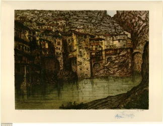 Pont-en-Royans (large plate) (print b)