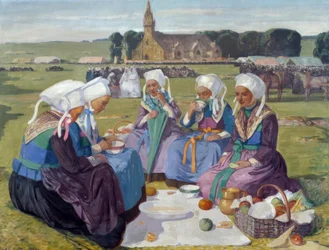 Women of Plougastel at the Pardon of Saint Anne-La-Palud