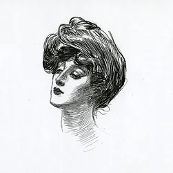 A Gibson Girl, c.1902