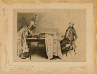 Dick Swiveller and the Marchioness, from "The Old Curiosity Shop"