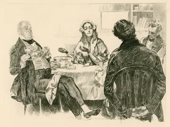 Mr and Mrs Micawber, David Copperfield and Traddles