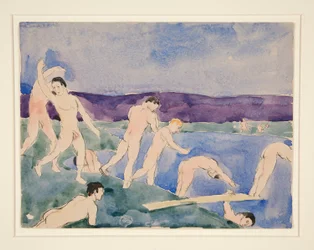 Twelve Nude Boys at the Beach