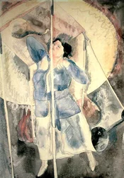 Woman with Punch Bag