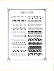 Floral and Geometric Ornaments for Book Printing