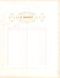 Golden Letterhead of Maison C. Derriey