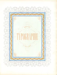 Ornamental Title Page Design for Typographic Publication