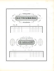 Representative Letterheads for Typography and Type Foundry