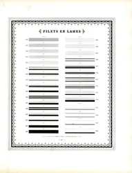 Typographic Line Elements - Filets en Lames