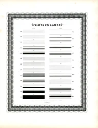 Typographic Line Elements - Filets en Lames, Second Series