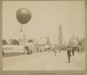 Captive Balloon and Ferris Wheel, World Columbian Exposition, Chicago