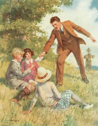 "Are you youngsters willing to do something for your country?", scene from Secret Service