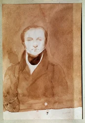 Portrait of Prosper Merimee by Charles Emile Callande de Champmartin