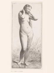 Standing nude woman