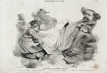 Caricature of the Day: No. 78, A Highly Contested Young Lady