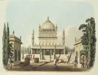 The Tomb of Hyder Ali and Tippoo Sultan, Plate 49 from 