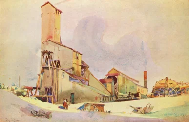 An old type Mine Headgear on the Rand