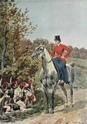 Horsewoman with Hounds, from 