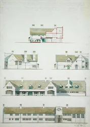 Proposed house at Higham Woodford, Essex for Lady Henry Somerset