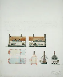 Proposed house for A.A. Voysey Esq. at Slindon near Barnham Junction, Sussex