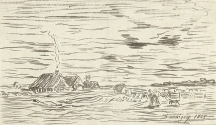 Farmhouses in Flat Land