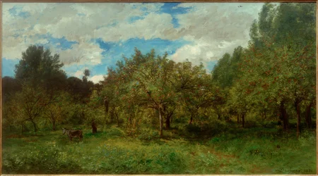 C. F. Daubigny, French Orchard at Harvest Time