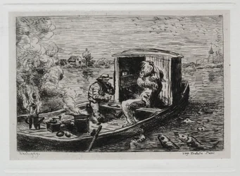 The Boat Trip: Guzzling or Lunch on the Boat, 1861