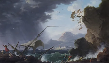 A Wreck on a Rocky Coast