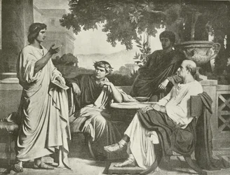 Virgil, Horace and Varius at the House of Maecenas