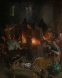 Glass Blowers of Murano, 1886