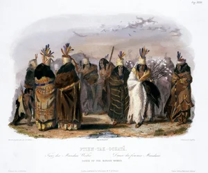 Ptihn-Tak-Ochata, Dance of the Mandan Women, 1843