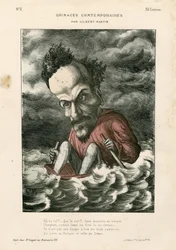 Contemporary Grimaces - Illustration by Charles Gilbert-Martin: Rochefort Henri - Sea