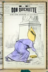 Cover of Le Don Quixote, number 925, Satirical in colors