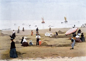 At low tide