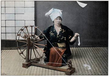 Spinning Wheel, c1890