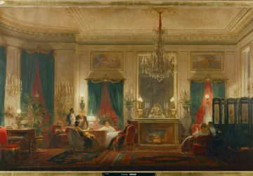 The Salon of Princess Mathilde, Daughter of King Jerome and Queen Catherine of Wuerttemberg, at the Rue de Courcelle in Paris