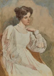Sketch of a Young Girl