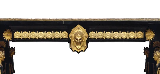 Napoleon III table, designed by Jean Brandely, marquetry by E. Varlot, Paris, c.1850-75